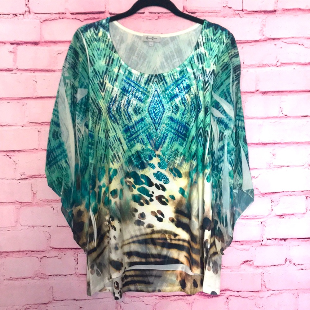 Boho Beauty and Sparkle Flow Top
